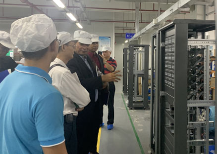 柬埔寨消防總署署長帶隊參觀泛海三江生產基地